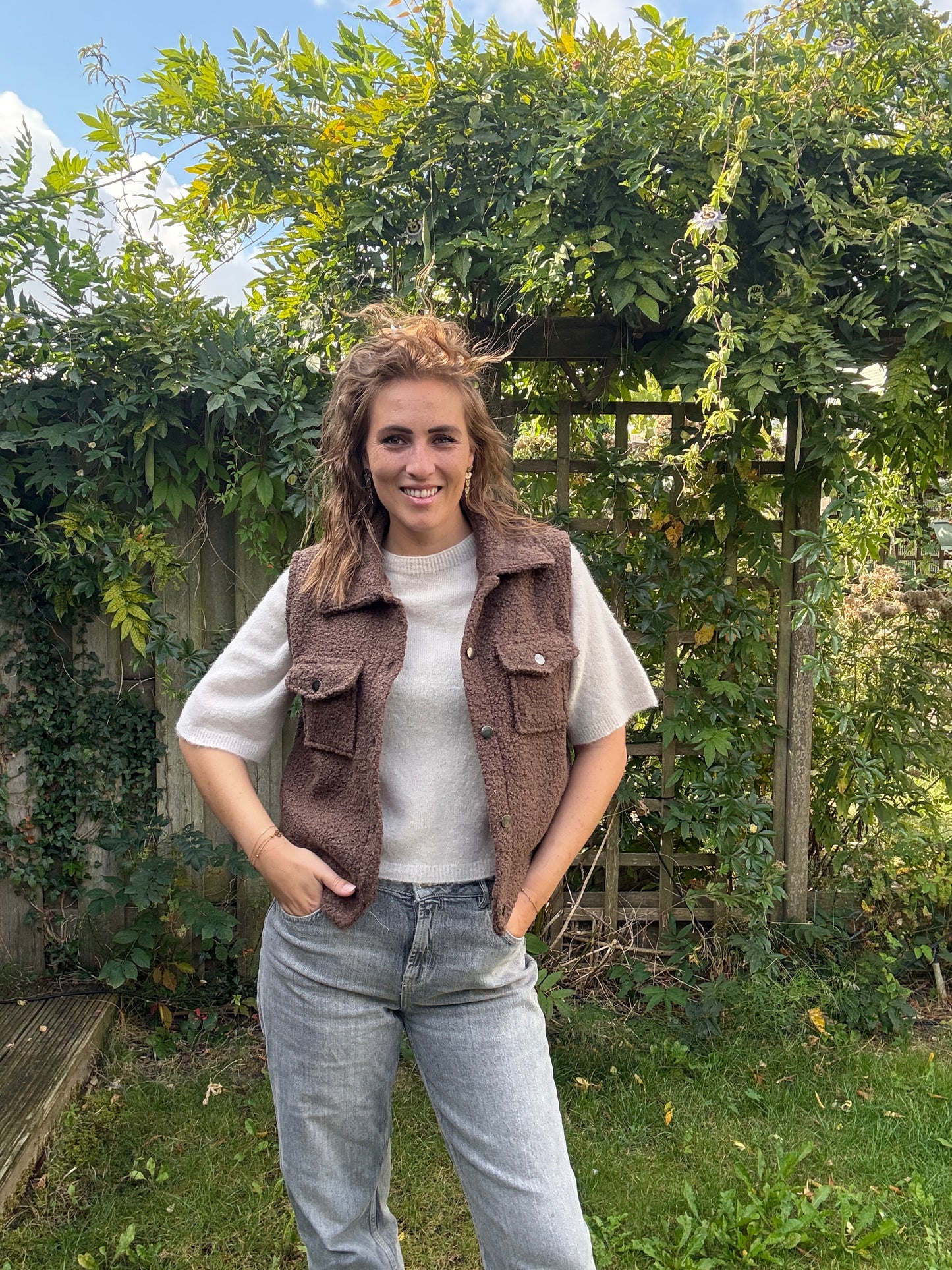 Gilet bruin