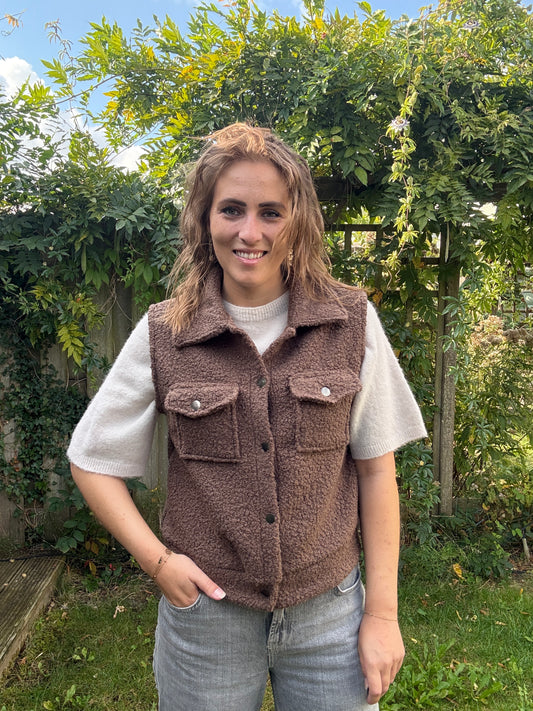 Gilet bruin
