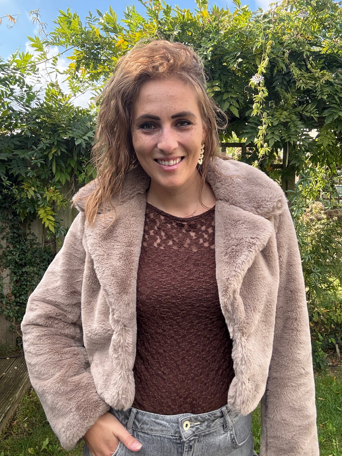 faux fur jasje.