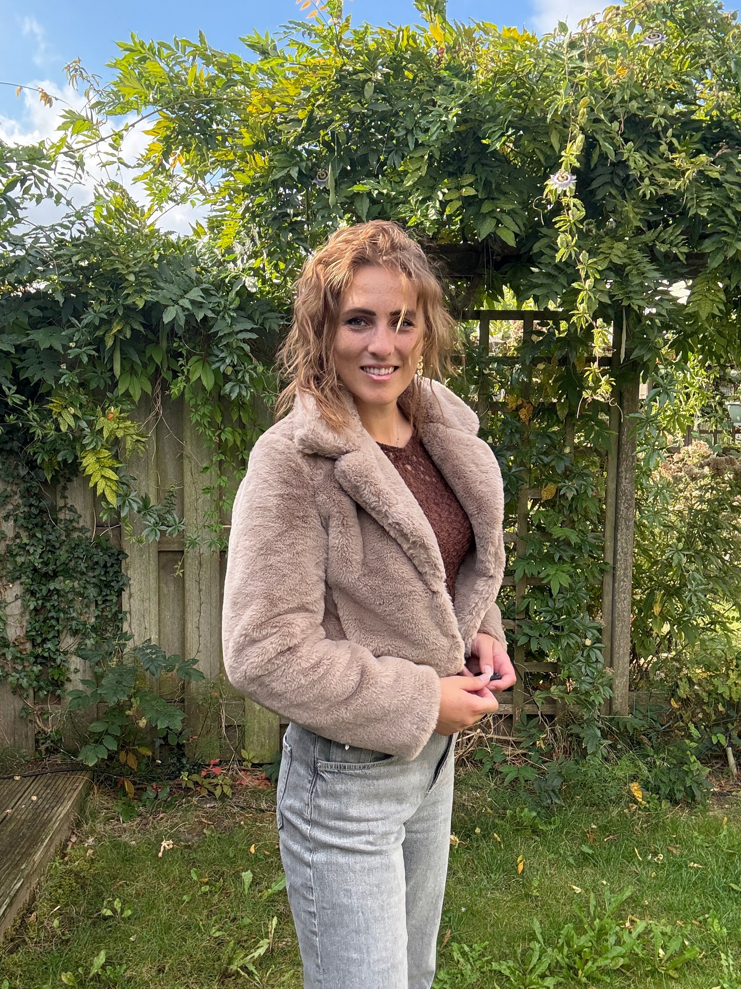 faux fur jasje.