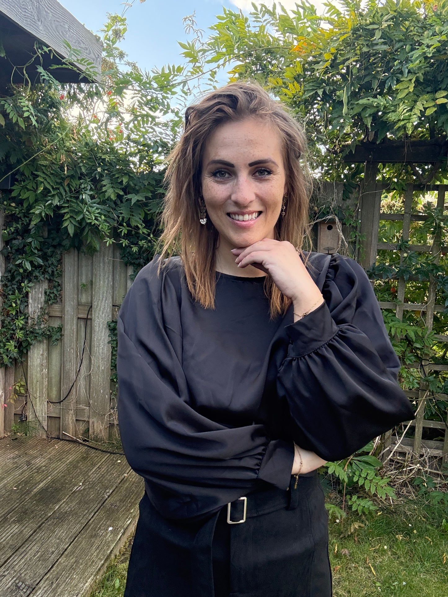 Blouse zwart Azzuro.