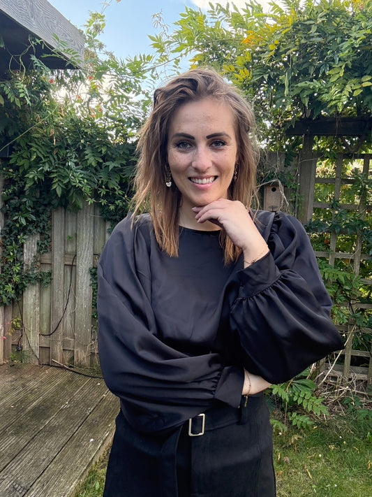 Blouse zwart Azzuro.