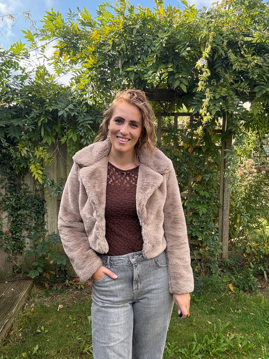 faux fur jasje.